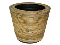 ohgreen Potten En Vazen|Drypot round stripe grey d43h33cm