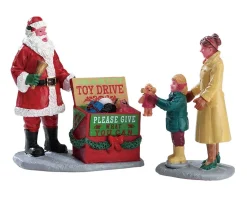 ohgreen Lemax Kerstdorpen|Een seizoen van geven, set van 2