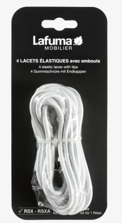 ohgreen Tuinmeubelen|ELASTIC LACES WITH ENDINGS Blanc