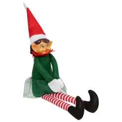 ohgreen Thema Holiday|Kerstdecoratie|Elf zilou h40cm