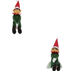 ohgreen Thema Holiday|Kerstdecoratie|Elf zilou h40cm