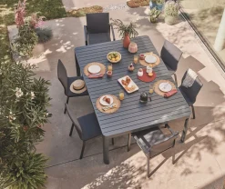 ohgreen Tuinmeubelen|Eno tafel vierkant verlengbaar antraciet