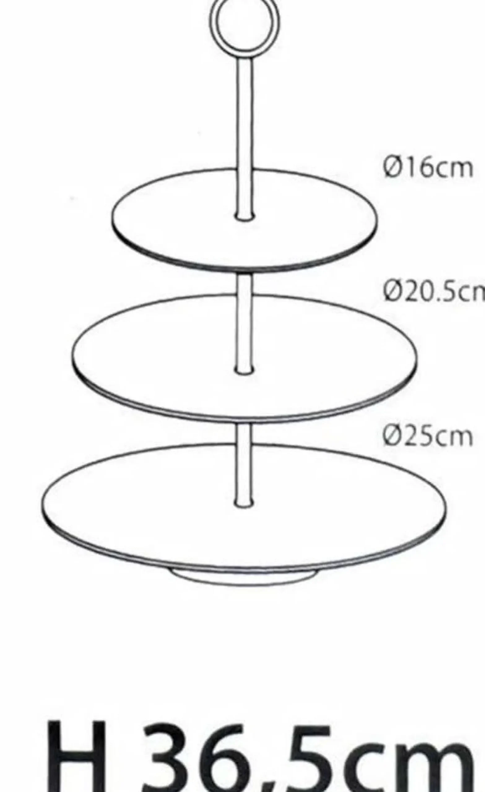 ohgreen Servies|Etagere met 3 verdiepingen