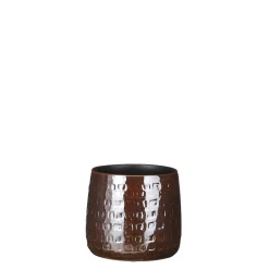 ohgreen Potten En Vazen|Floyd pot rond bruin - h13xd15cm