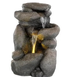 ohgreen Water|Fontein gestapelde stenen waterval