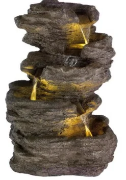 ohgreen Water|Fontein rots met 4 watervallen