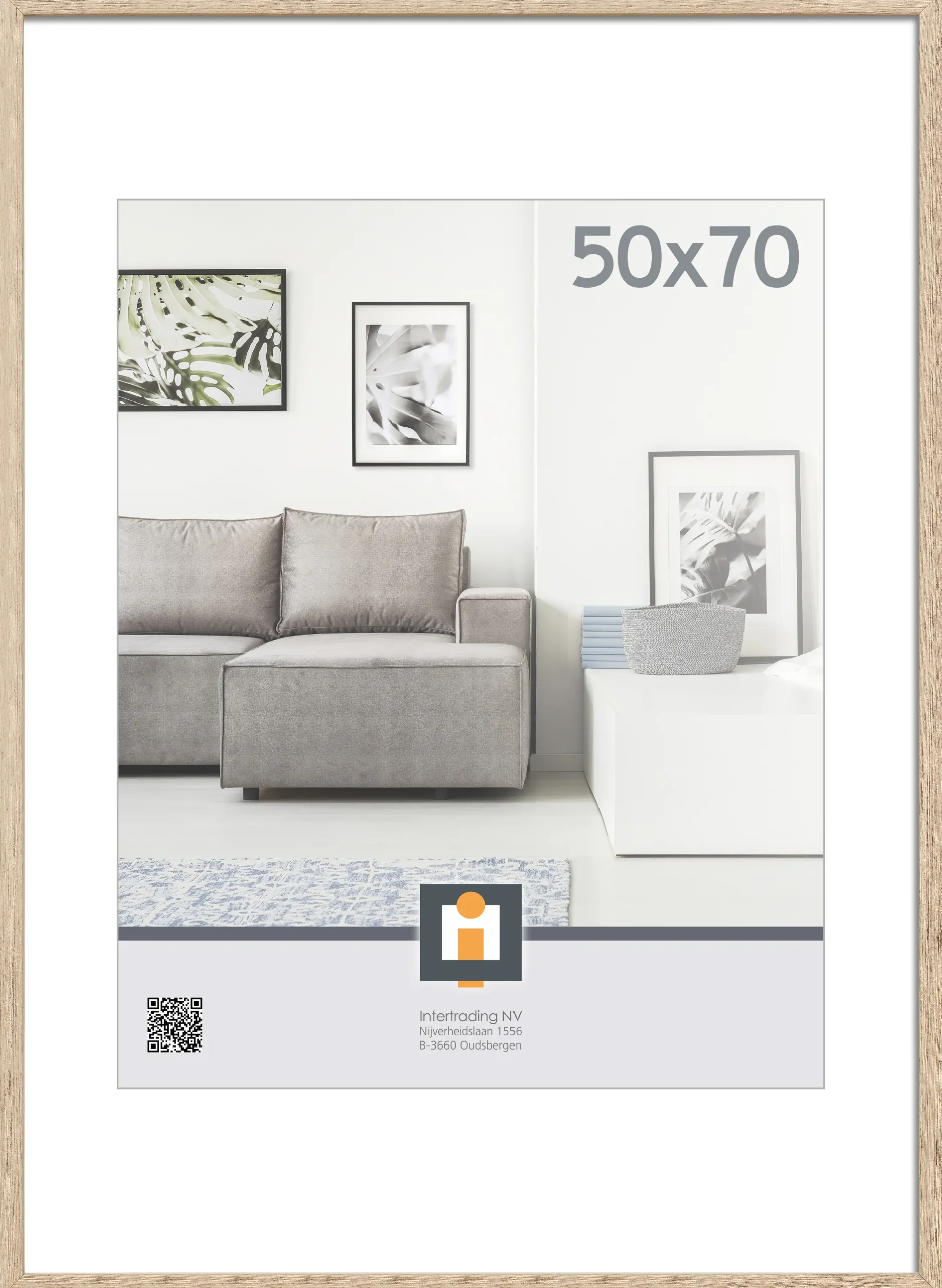 ohgreen Sfeermakers|fotolijst livorno vintage eik 50x70 cm