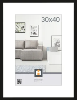 ohgreen Sfeermakers|fotolijst livorno zwart 30x40 cm