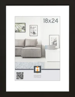 ohgreen Sfeermakers|fotolijst livorno zwart 18x24 cm