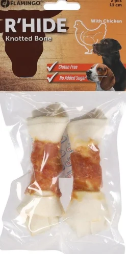 ohgreen Hond Voeding|Geknoopt been kip 2st 11cm