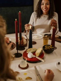 ohgreen Kaarsen|Geribde dinerkaars