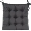 ohgreen Accessoires En Onderhoud|Gewatteerd stoelkussen antraciet 38x38cm