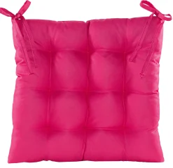 ohgreen Accessoires En Onderhoud|Gewatteerd stoelkussen donker roze 38x38cm
