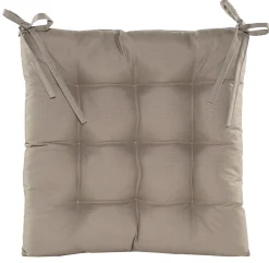 ohgreen Accessoires En Onderhoud|Gewatteerd stoelkussen taupe 38x38cm
