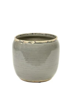 ohgreen Potten En Vazen|Glazed shades Pot costa s grey d18,5h19