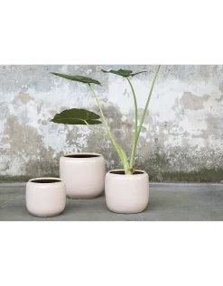 ohgreen Potten En Vazen|Glazed shades Sierpot costa l21xb21xh21 roze