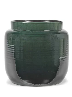 ohgreen Potten En Vazen|Glazed shades Sierpot l40xb40xh36,5 d.groen