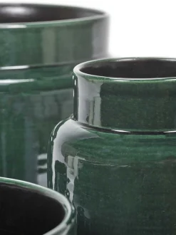 ohgreen Potten En Vazen|Glazed shades Sierpot l40xb40xh36,5 d.groen