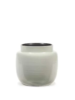 ohgreen Potten En Vazen|Glazed shades Sierpot l23xb23xh21 l.grijs