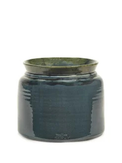 ohgreen Potten En Vazen|Glazed shades Sierpot 23x23x19 reactive blue