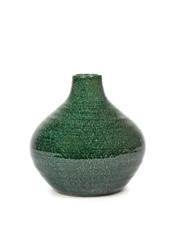 ohgreen Potten En Vazen|Glazed shades Vaas s l24xb24x h23,5 d.groen