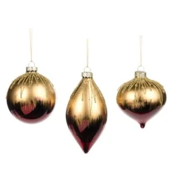 ohgreen Kerstballen|Glitter bovenkant kerstbal