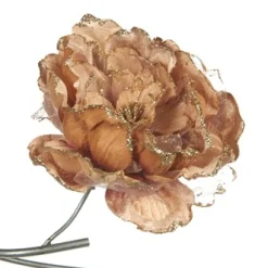 ohgreen Kerstornamenten|Glitter pioen op clip