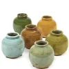 ohgreen Potten En Vazen|Gold & Pastel Vaas l8xb8xh8cm ass/6 mix