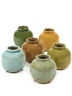 ohgreen Potten En Vazen|Gold & Pastel Vaas l8xb8xh8cm ass/6 mix