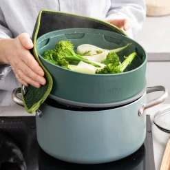ohgreen Ecocheques|Bakken|Green pan steamy green 24cm