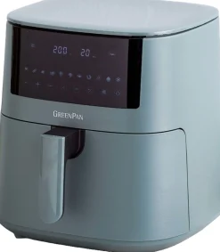 ohgreen Keukentoestellen|Greenpan bistro xxl airfryer - smokey blue - pfas-vrije keramische antiaanbaklaag - 7,2l mand - 11 presets