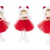 ohgreen Thema Classic|Kerstornamenten|Hanger angel girl 3ass rood