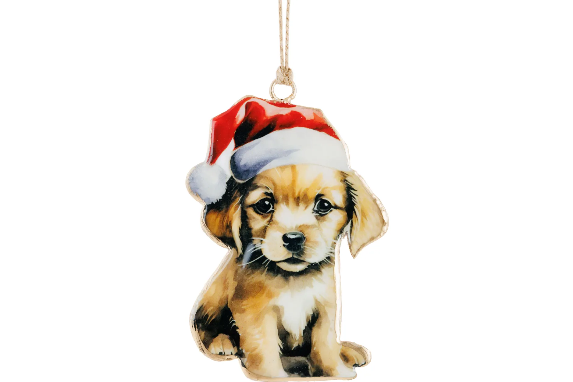 ohgreen Thema Classic|Kerstornamenten|Hanger vintage dog bruin