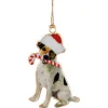 ohgreen Thema Classic|Kerstornamenten|Hanger vintage dog rood wit