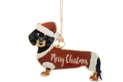 ohgreen Thema Classic|Kerstornamenten|Hanger vintage dog rood wit