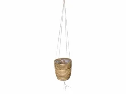 ohgreen Potten En Vazen|Hanging pot stripe grey d20h19cm
