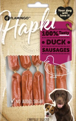 ohgreen Hond Voeding|Werelddierendag|Hapki eendenworstjes 85gr