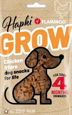 ohgreen Werelddierendag|Hond Voeding|Hapki grow sterretjes met kip 85gr