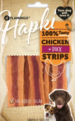 ohgreen Hond Voeding|Werelddierendag|Hapki kip- & eendenschijfjes 85gr