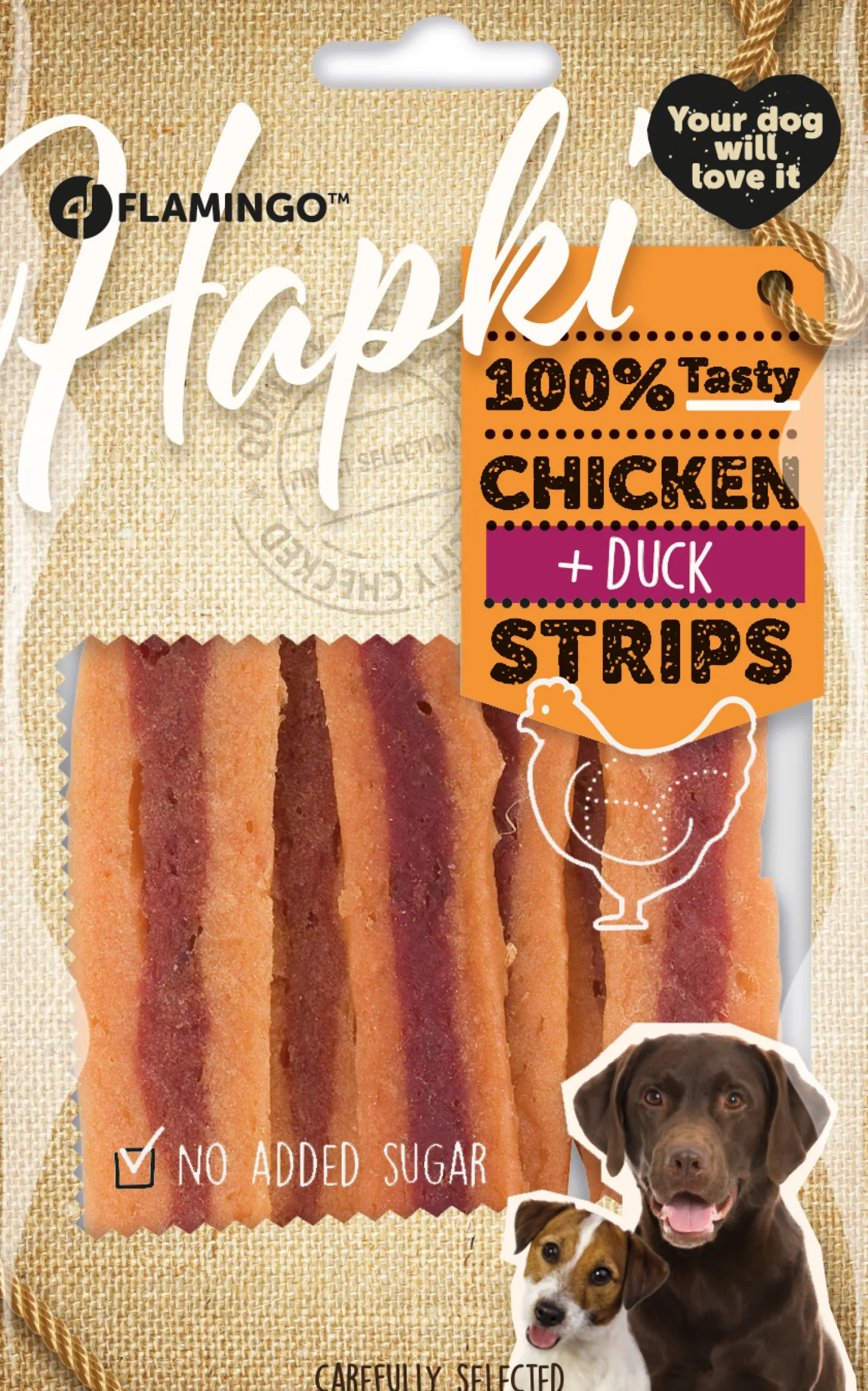 ohgreen Hond Voeding|Werelddierendag|Hapki kip- & eendenschijfjes 85gr