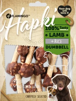ohgreen Werelddierendag|Hond Voeding|Hapki lamb & rice dumbell 150gr