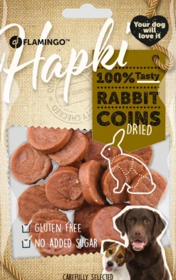 ohgreen Werelddierendag|Hond Voeding|Hapki rabbit coins 85gr