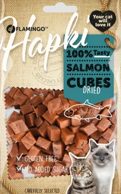 ohgreen Werelddierendag|Kat Voeding|Hapki salmon cubes 85gr