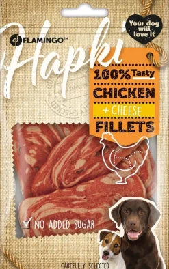 ohgreen Hond Voeding|Werelddierendag|Hapki schijfjes met kip & kaas 85gr