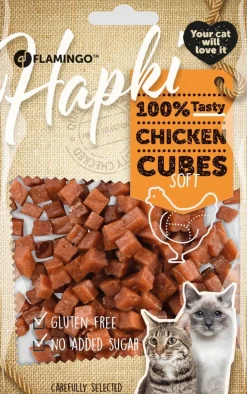 ohgreen Werelddierendag|Kat Voeding|Hapki soft chicken cubes 85gr