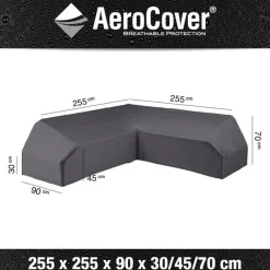 ohgreen Accessoires En Onderhoud|Hoes lounge met platform 255x255x90xh30/45/70cm