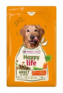 ohgreen Werelddierendag|Hond Voeding|Hondenbrokken happy life adult met rundsmaak 2,5kg