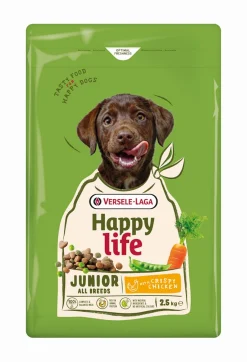 ohgreen Werelddierendag|Hond Voeding|Hondenbrokken happy life junior met kip 2,5kg