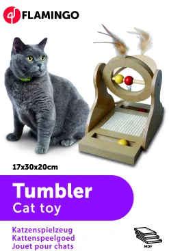 ohgreen Kattenkrabpalen|Houten krabspeelgoed tumbler