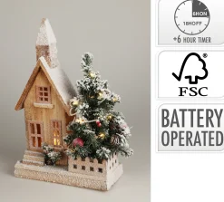 ohgreen Thema Cosy|Deco Verlichting Binnen|Huis met kerstboom en led